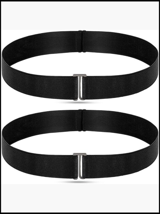 No Show Invisible Elastic Belt with Flat Buckle for Women Men main image 3
